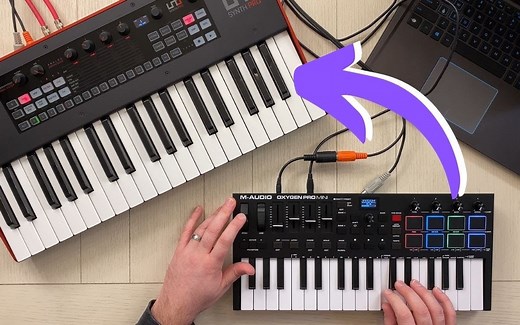 【中字】如何使用MIDI键盘控制硬件合成器