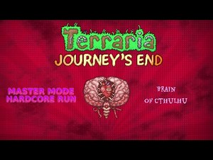 How To Beat the Master Mode Brain Of Cthulhu! Terraria Hardcore Run [Guide]