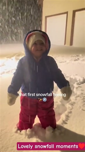 What a beautiful snowfall experience 🥰♥️❤😀