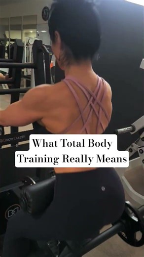 Total body training isn’t random.It’s built around push, pull, and lower body movement patterns.