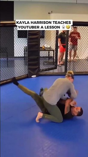 🤣 Kayla Harrison Teaches YouTuber a Judo Lesson! 🥋 #Judo #MMA #KaylaHarrison #UFC