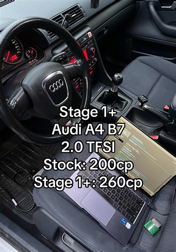 🚘 Audi A4 B7 2.0 TFSI – Stage 1 🔥 | 200cp ➜ 260cp ~280Nm ➜ ~360Nm ⚡ Stage 1 / Stage 2 🔧 Remap profesionist | Calibrare personalizată 📍 București / Ilfov 📞 0768 423 978 #audi #a4 #tfsi #fyp #romanian