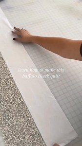 Get a free pattern for this buffalo check quilt in my bio!🧵🪡✨ whether you’re new to quilting or looking for a cute new pattern, this quilt is so much fun to make! Video by Caroline Adams Home #quilt #quilting #sewing #homemade #handmade | Jennifer