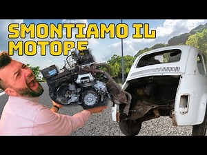 [EP. 3] DIY HOME RESTORATION of a vintage FIAT 500 - dismantling the engine yourself