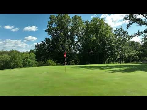 4K Drone of Vintage Golf Course in Staples Minnesota USA