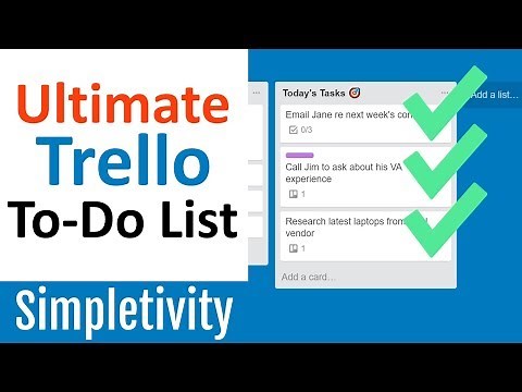 Ultimate Trello To-Do List (You'll want to copy this board!)