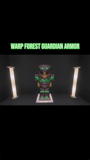 How To Make Warp Forest Guardian Armor In Minecraft