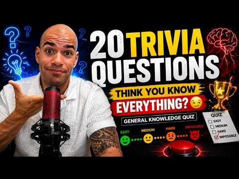 20 Trivia Questions | Think You Know Everything? 😏 | General Knowledge Quiz