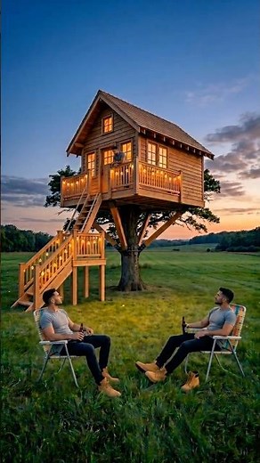 Build a DIY Treehouse From Scratch 🌳🔨 (5X Cinematic Backyard Transformation)