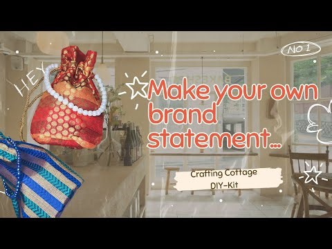 Making String Pouch Together. DIY-Kit by craftingcottage.de