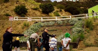Six arrested for attempting to hang banner from Hollywood sign, police say