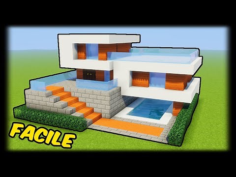 TUTO MAISON MODERNE FACILE A FAIRE | MINECRAFT