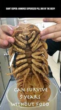 Giant Isopod: Armored supersized pill bug of the Deep! #sea #ocean #isopod #fish #marine #animals