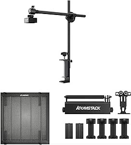 Amazon.com: ATOMSTACK Laser Engraver AC1 Camera - Laser Engraving Machine Time-Lapse 5MP Digital Camera Photography Video with ATOMSTACK R3 PRO Laser Rotary Roller Set and ATOMSTACK F2 Honeycomb Working Table