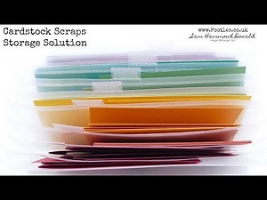 Stampin' Up! Cardstock Scraps Storage Solution