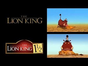 The Lion King (1994) and The Lion King 1 1/2 (2004) - scene comparisons