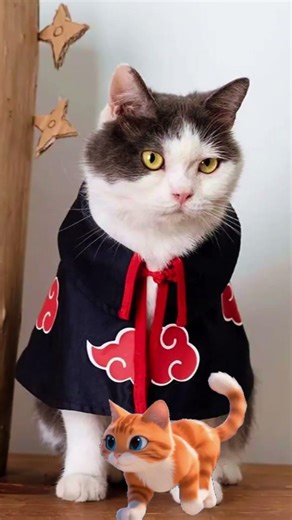 Epic Naruto Akatsuki Cat Cloak – Uchiha Itachi Pet Cosplay!
