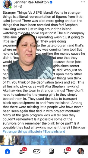 Ghislaine maxwells photo was in stranger things season 2? Ya don’t say!!! #GhislaineMaxwell #giftedandtalented #mkultra | Jennifer Rae Albritton