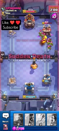 difficult gameplay 🎮, Clash royale tip's and tricks,#clashroyale,#gaming,#supercell,#shorts