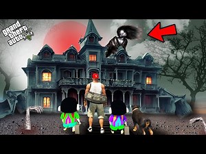 GTA 5 : Franklin Finally Find Reality Of Horror And Ghost House With Shinchan in GTA 5!(GTA 5 mods)