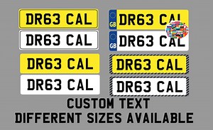 Kids Ride-on Car Number Plate Stickers - Etsy