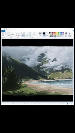 ms paint with mouse 😋✨