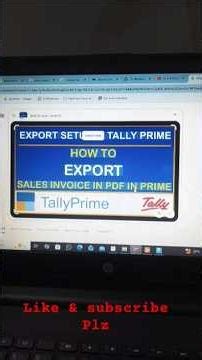 #How to export tally Sales invoice to pdf just 🔥🔥🔥2minite main(9647861716)