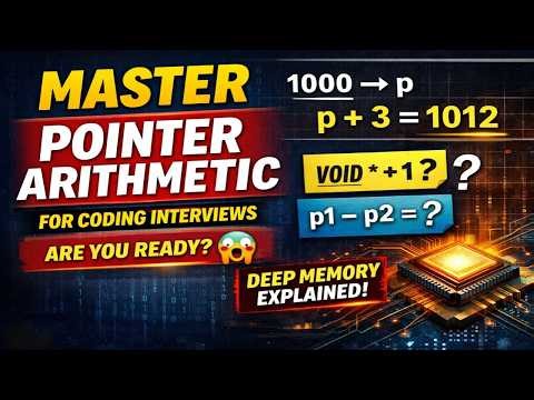 Master Pointer Arithmetic in C for Coding Interviews | Deep Memory Understanding