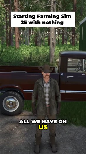Farming Simulator 25: Starting with $0, Epic Forest Adventure! #shorts