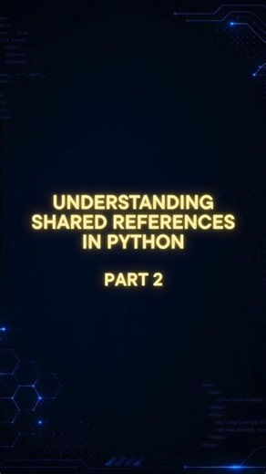 Shared reference with animation in short Part-2 #computerscience #python #coding #share #reference