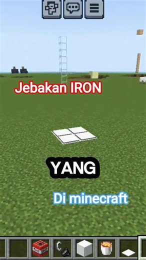 Aku membuat experiment jebakan IRON di minecraft #anresta #shorts