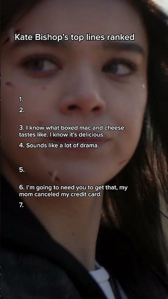 Kate Bishop's Top Lines: Ranked