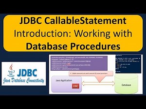 JDBC CallableStatement Introduction: Working with Database Procedures