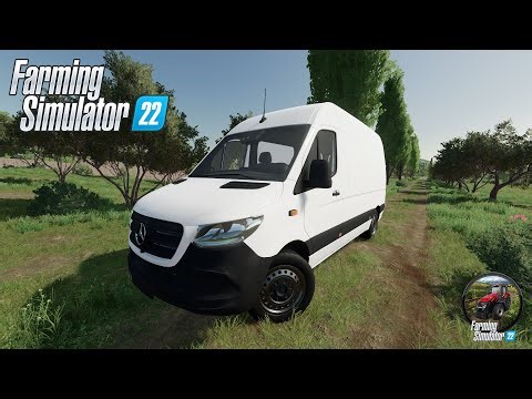 Mercedes Benz Sprinter. Review and gameplay | FS 22 | (Farming Simulator 22 Car mods)