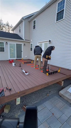 4.1K views · 15 reactions | Little @fastenmasterpro #pamfast and some #cortex plugs get you done son #deck #outdoorliving #decks #azek #deckdesign #ctdecks #deckbuilder #timbertech | Outdoor Space Builders | Facebook
