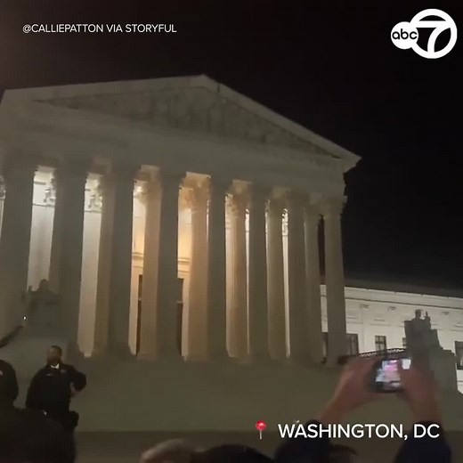 Tensions flared outside of the United States Supreme Court Building following the leak of an apparent draft Supreme Court opinion showing that the panel's conservative majority is ready to overturn nearly 50 years of established abortion rights. https://abc7ny.com/roe-v-wade-leaked-supreme-court-opinion-draft-abortion-biden/11814127/ | ABC7NY