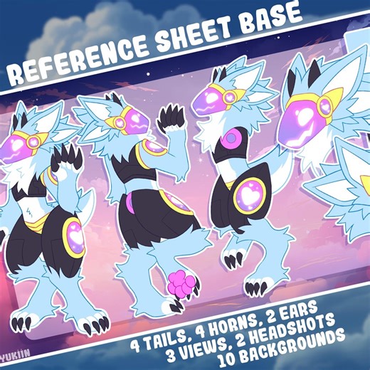 Protogen Reference Sheet Base - Instant Download - Etsy UK