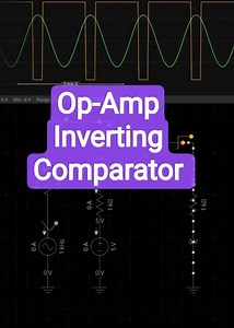 Inverting Comparator using Opamp | #opamp #diy #electronic #engineering #experiment