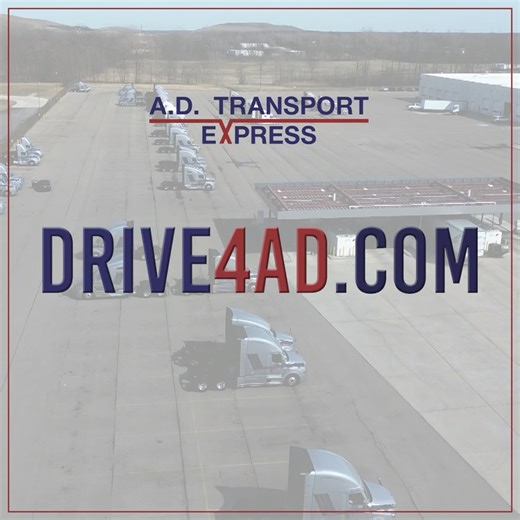 1.1K views · 18 reactions | The best route you'll ever run STARTS RIGHT HERE! Apply to A.D. Transport Express and experience a smooth, 4-step hiring process! Apply now: https://www.drive4ad.com | A.D. Transport Express | Facebook