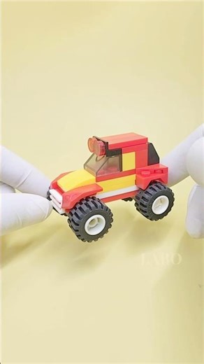 LEGO Off-Road Red Truck Build — Cool & Simple LEGO MOC! #shorts