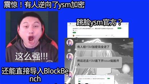 居然有人逆向了ysm的加密？这集神了，跳脸ysm官方？