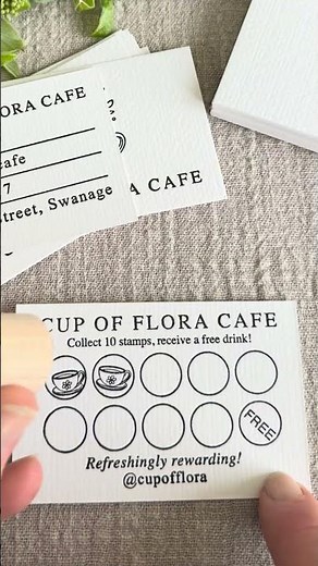 Custom Business & Loyalty Card Stamps ☕ | The English Stamp Company
