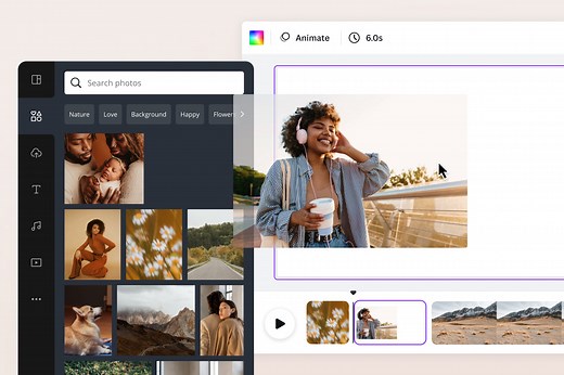 Fotografia para Vídeo: Converter Imagem para Vídeo Online Gratuitamente | Canva