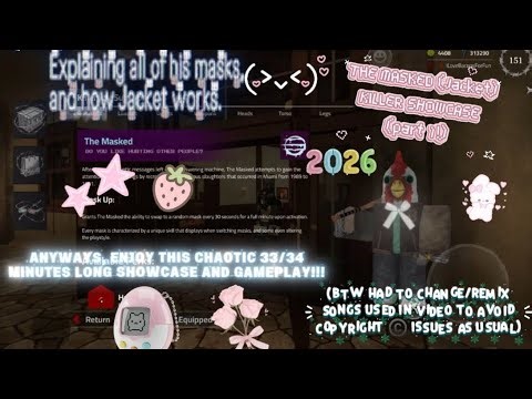 Roblox Violence District | The masked (Jacket) showcase, enjoy!!! ♡♡♡♡