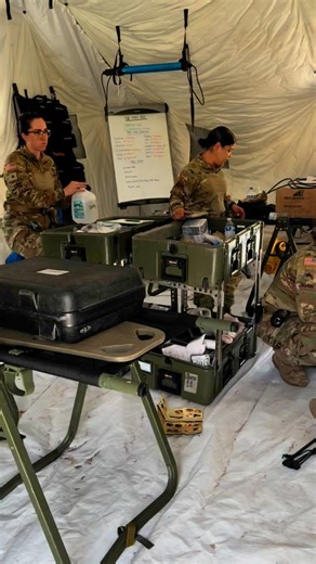 The Florida National Guard’s 256th Medical Company Area Support is fully functional and running exercises during #OperationMUSTANG2025. #FLNG #FloridaFirst #Alwaysready #Alwaysthere | Florida National Guard