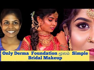Simple Bridal Makeup in Tamil Tutorial