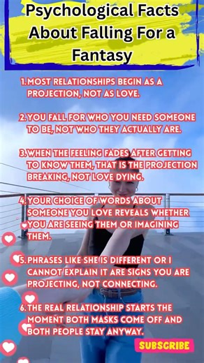 6 Psychological Facts: Fantasy vs Real Love #dating #psychology #selfrealization