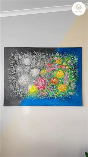 Spring Blooms 🌸 #abstractart #painting #flowers #spring