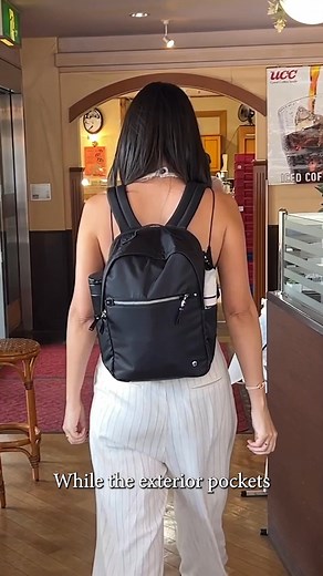 2.8K views · 26 reactions | The Pacsafe W 10L Backpack is thoughtfully designed to cater to the needs of modern travelers on the go. With discreet anti-theft features such as the zip tab and zip clip, keep your belongings protected as you immerse yourself in exploring your new surroundings. ✨ Shop now with code: FB10 to get 10% Off. | Pacsafe | Facebook