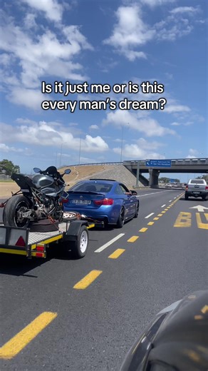 My BMW Pulling My BMW Bike: A Dream Come True
